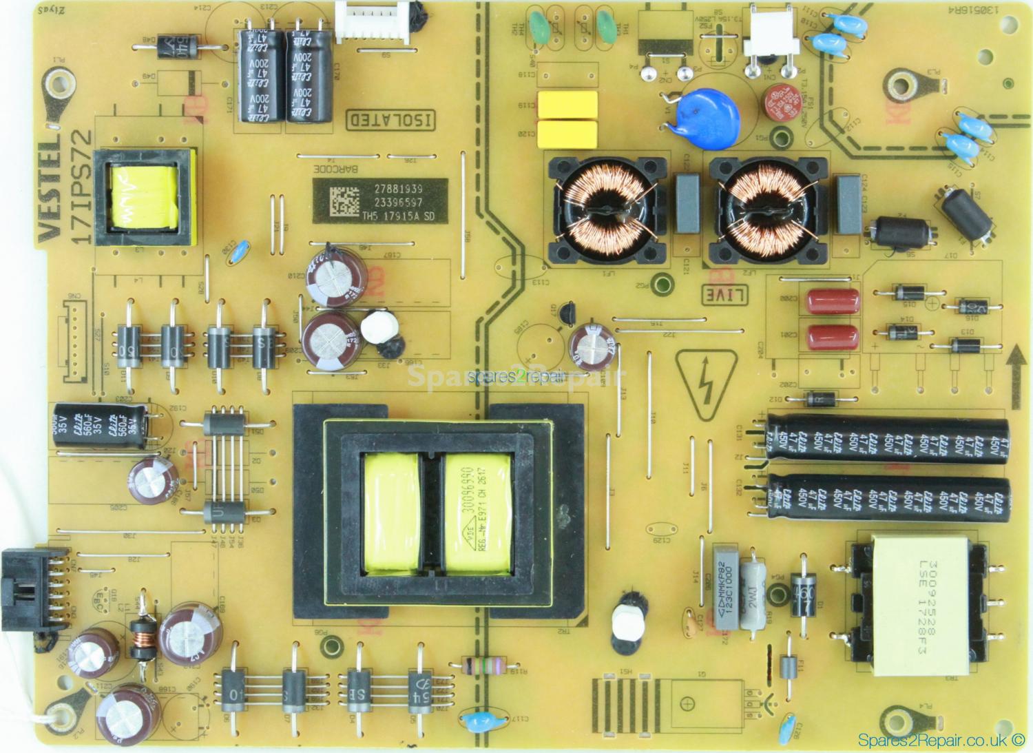 Toshiba 43U6763DB - Power Supply - 23396597 - 17IPS72 - 130516R4 (C214)