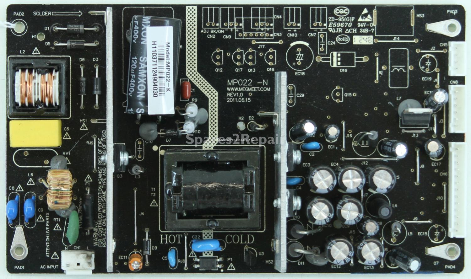 UMC 39/210G-GB-5B-FTCU-UK - PSU - MP022-N - REV1.0 - MP022-K