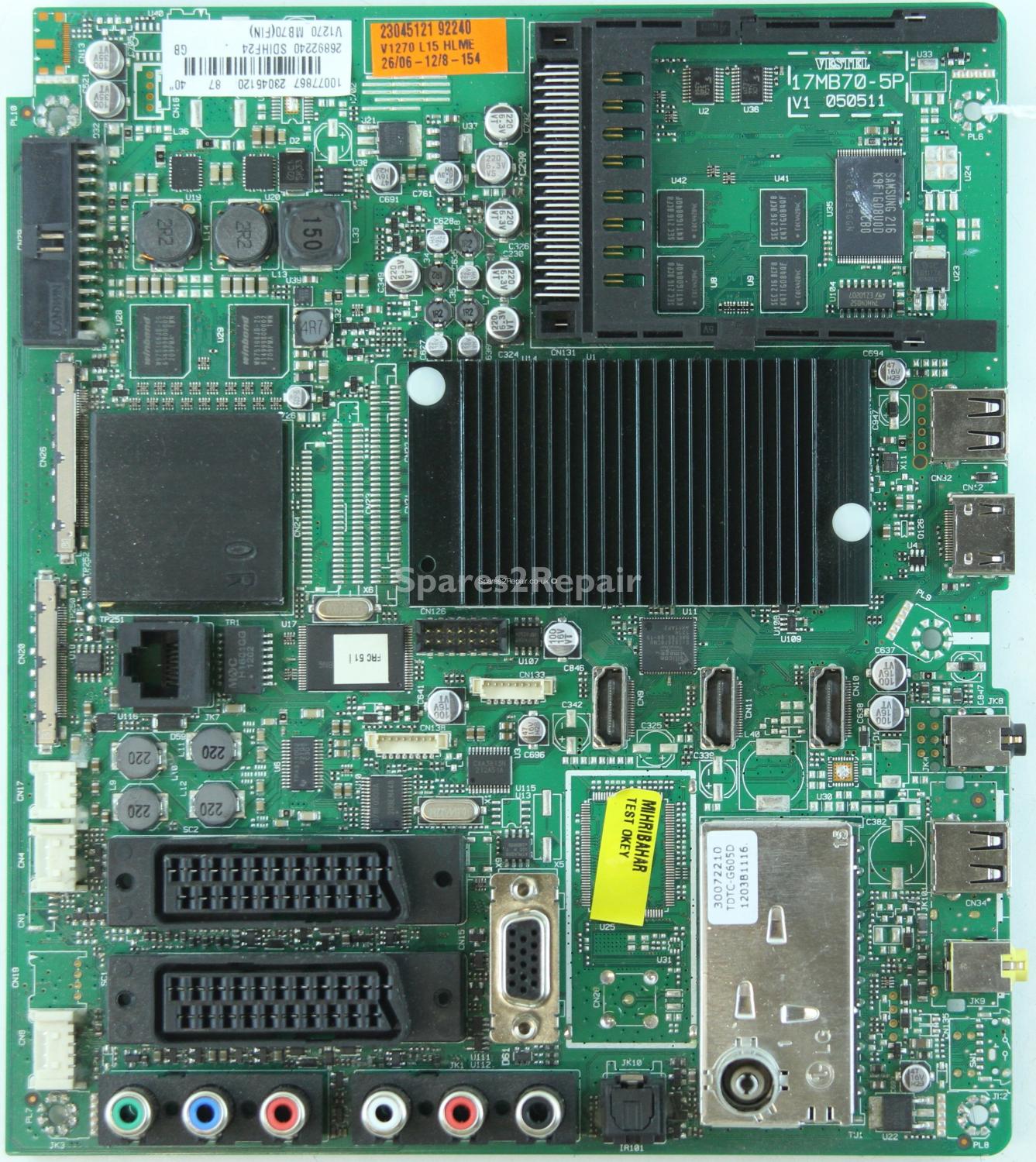 Vestel 40 Inch - Main AV - 23045120 - 17MB70-5P V1 - 050511